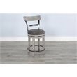Home Square 5-Piece Set with Pub Table and 4 Barstools with Cushion Seat