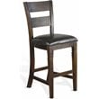 Home Square 9-Piece Set with Table & 4 Chairs & Bar Unit & Hutch & 2 Barstools