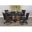 Home Square 9-Piece Set with Table & 4 Chairs & Bar Unit & Hutch & 2 Barstools