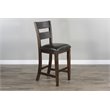 Home Square 9-Piece Set with Table & 4 Chairs & Bar Unit & Hutch & 2 Barstools