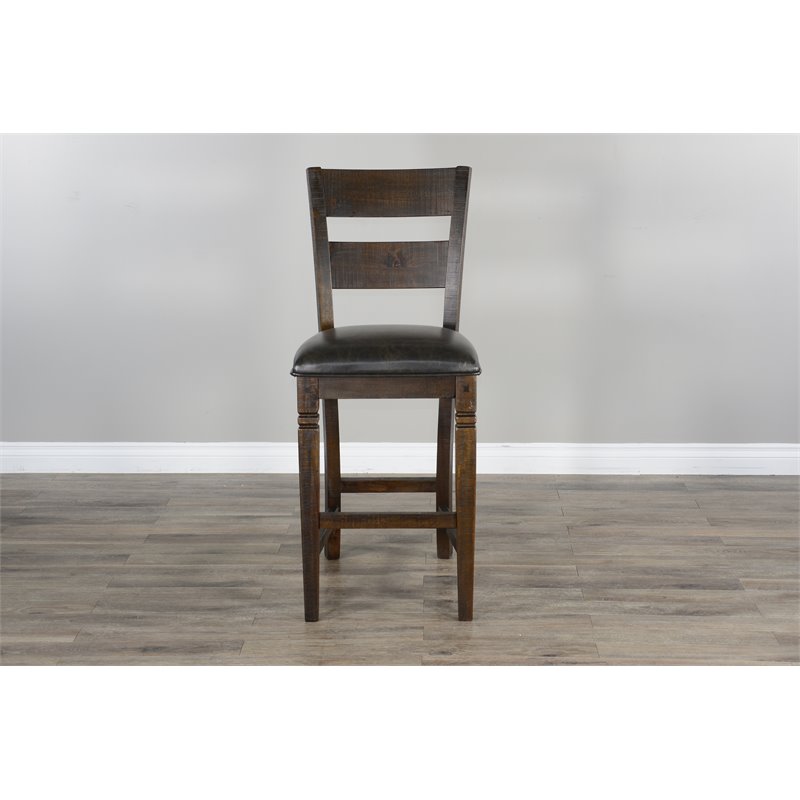 Home Square 9-Piece Set with Table & 4 Chairs & Bar Unit & Hutch & 2 Barstools