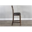 Home Square 9-Piece Set with Table & 4 Chairs & Bar Unit & Hutch & 2 Barstools