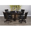 Home Square 9-Piece Set with Table & 4 Chairs & Bar Unit & Hutch & 2 Barstools