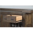 Home Square 9-Piece Set with Table & 4 Chairs & Bar Unit & Hutch & 2 Barstools