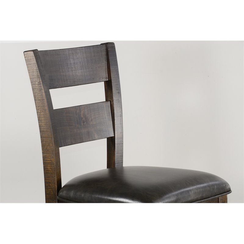Home Square 9-Piece Set with Table & 4 Chairs & Bar Unit & Hutch & 2 Barstools