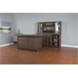 Home Square 9-Piece Set with Table & 4 Chairs & Bar Unit & Hutch & 2 Barstools