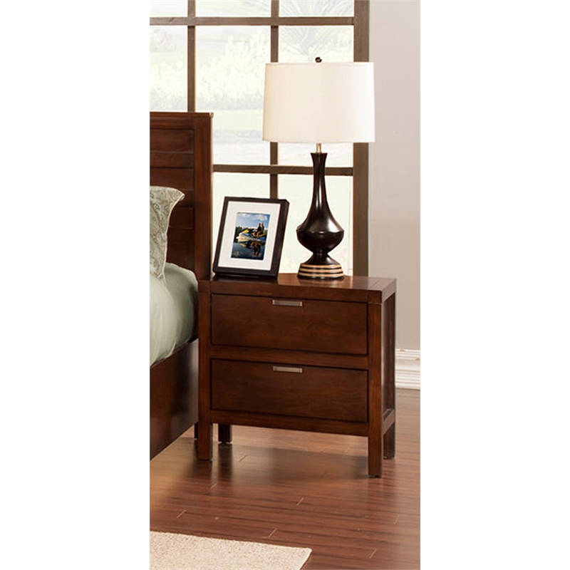 Home Square 3-Piece Set with 6 Drawer Chest and 2 Nightstands in Cappuccino