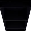 Home Square 2-Piece Set with Engineered Wood Writing Desk & Bookcase in Black