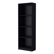 Home Square 2-Piece Set with Engineered Wood Writing Desk & Bookcase in Black