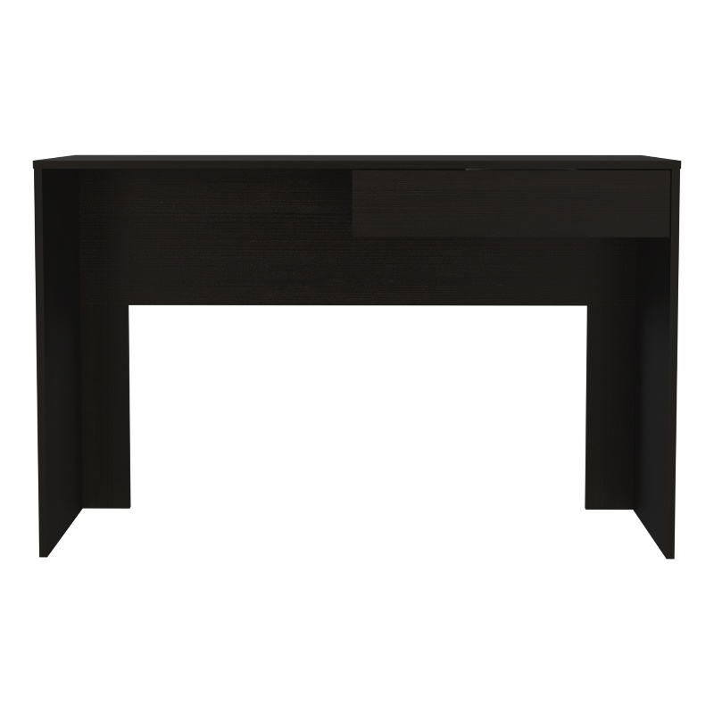 Home Square 2-Piece Set with Writing Desk and 2 Door Bookcase in Black
