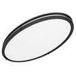 Home Square Metal LED Ceiling Light in Matte Black - Set of 2