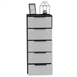 Home Square 2-Piece Set with 3 Door Armoire & 5 Drawer Dresser