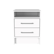 Home Square 3-Piece Set with 2 Nightstands and Four Drawer Dresser