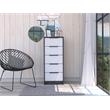 Home Square 2-Piece Set with Engineered Wood Nightstand and 5 Drawer Dresser