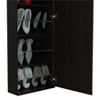 Home Square 3-Piece Set with Mounted Shoe Rack and 2 Nightstands