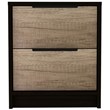 Home Square 3-Piece Set with Mounted Shoe Rack and 2 Nightstands