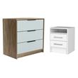 Home Square 2-Piece Set with 3 Drawer Engineered Wood Dresser and Nightstand