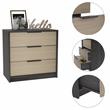 Home Square 2-Piece Set with Engineered Wood Nightstand and 3 Drawers Dresser