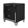 Home Square 2-Piece Set with Nightstand and Velvet Full Platform Bed