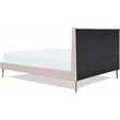 Home Square 2-Piece Set with Accent Table and Platform Queen Bed