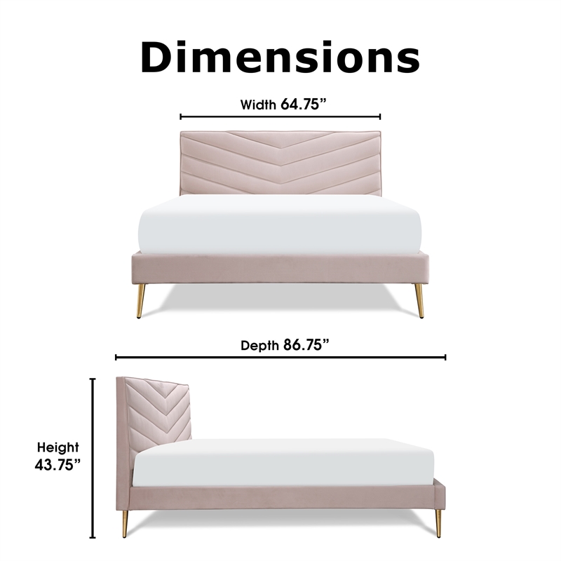 Home Square 2-Piece Set with Accent Table and Platform Queen Bed