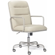 Home Square 2-Piece Set with Leather Desk Chair and Writing Desk