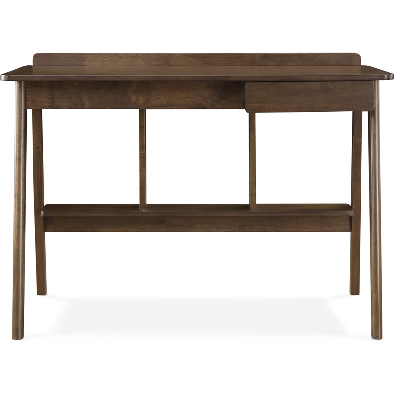 Home Square 2-Piece Set with Leather Desk Chair and Writing Desk