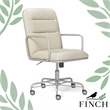 Home Square 2-Piece Set with Leather Desk Chair and Writing Desk