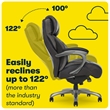 Home Square 2-Piece Set with Adjustable Standing Desk and Tall Executive Chair