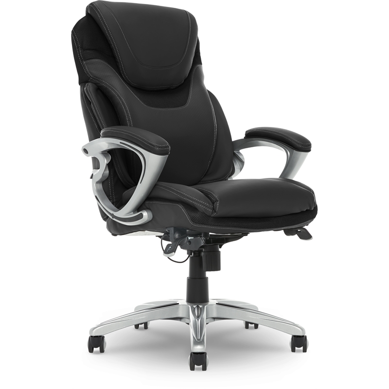 Home Square 2-Piece Set with Adjustable Standing Desk and Executive Office Chair