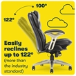 Home Square 2-Piece Set with Standing Desk and Motion Office Chair