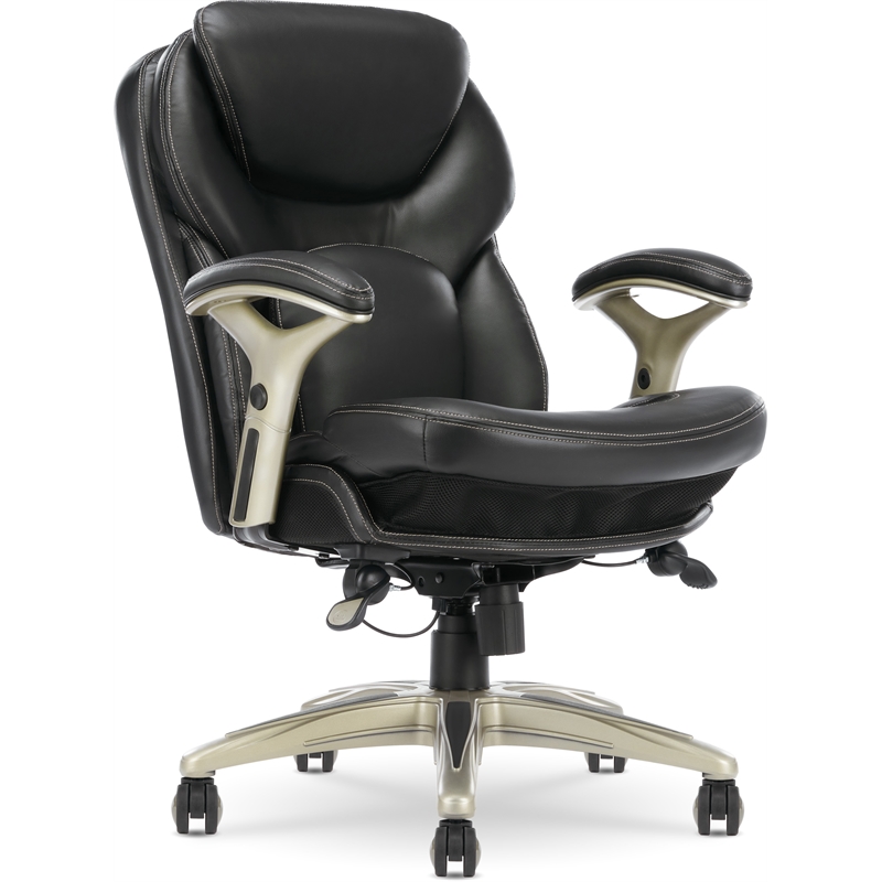 Home Square 2-Piece Set with Standing Desk and Motion Office Chair