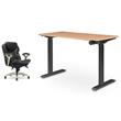 Home Square 2-Piece Set with Standing Desk and Motion Office Chair
