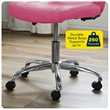 Home Square 2-Piece Set with Standing Desk and Armless Task Chair in Pink