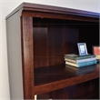 Home Square Engineered Wood 5 Shelf Bookcase in Select Cherry - Set of 3