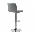 Home Square Adjustable Metal Barstool in Gray Finish - Set of 3
