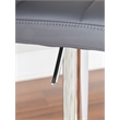 Home Square Adjustable Metal Barstool in Gray Finish - Set of 2