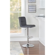 Home Square Adjustable Metal Barstool in Gray Finish - Set of 2