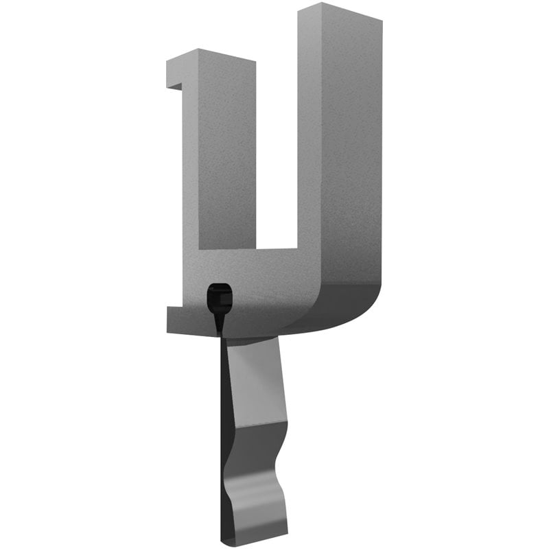 Home Square 2-Piece Set with Aluminum Maprail Hook and Maprail with Cork Insert