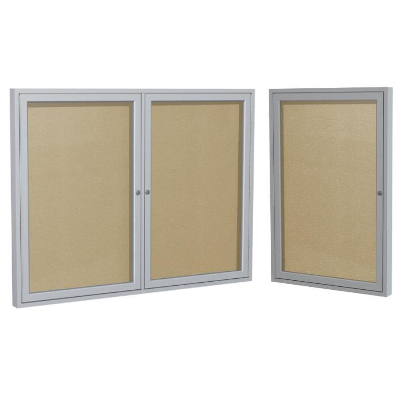 Home Square 2-Piece Set with 2 Door Bulletin Board & 36