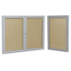 Home Square 2-Piece Set with 2 Door Bulletin Board & 36&quot x 24&quot Bulletin Board