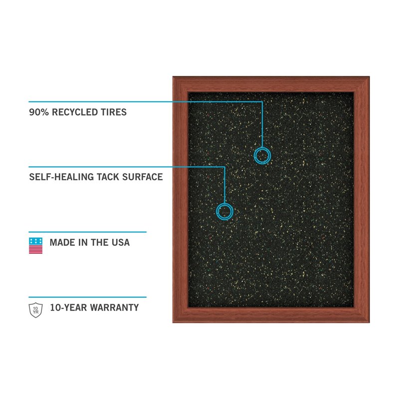 Home Square 2-Piece Set with 3' x 4' Bulletin Board & 4' x 6' Bulletin Board