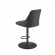 Home Square Adjustable Swivel Base Metal Barstool in Gray - Set of 2