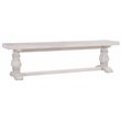 Home Square 6-Piece Set with Dining Table & Bench & 4 Dining Chairs