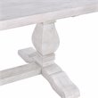 Home Square 7-Piece Set with Dining Table and 6 Dining Chairs in Nordic Ivory