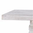 Home Square 7-Piece Set with Dining Table and 6 Dining Chairs in Nordic Ivory
