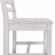 Home Square 7-Piece Set with Dining Table and 6 Dining Chairs in Nordic Ivory
