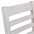 Home Square 7-Piece Set with Dining Table and 6 Dining Chairs in Nordic Ivory