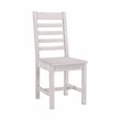 Home Square 7-Piece Set with Dining Table and 6 Dining Chairs in Nordic Ivory