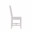 Home Square 7-Piece Set with Dining Table and 6 Dining Chairs in Nordic Ivory